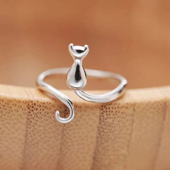 Boyle - Open vintage cat ring