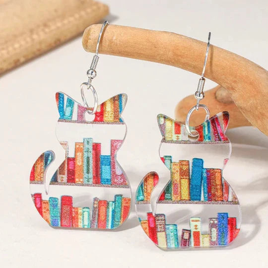 Sutton - Colorful vintage tissue earrings