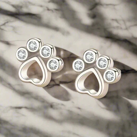 Sawyer - Patte Earstecker in silver with zirconia