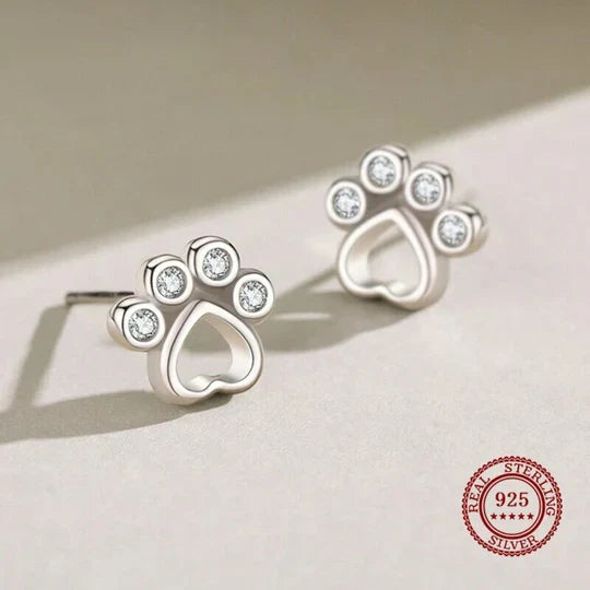 Sawyer - Patte Earstecker in silver with zirconia