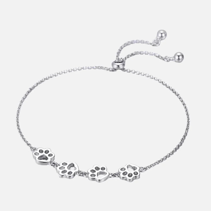 Lillian - Adjustable paw strap made of 925 silver and gold