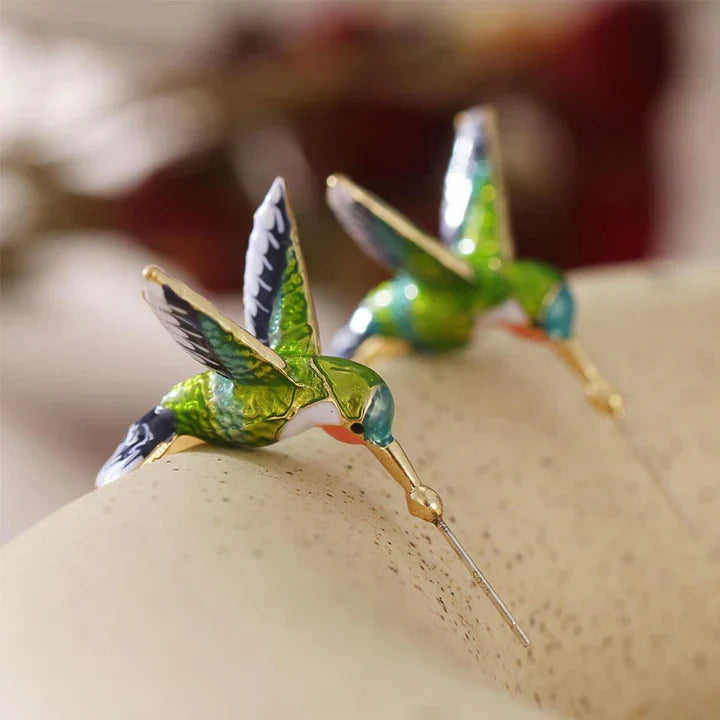 Unique, creative colibri earrings - Nevin