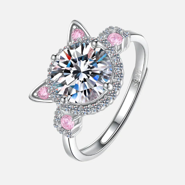 Jasmine -Adjustable cat ear ring