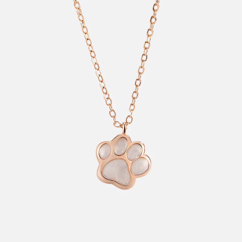 Necklace with Paw Charm 2