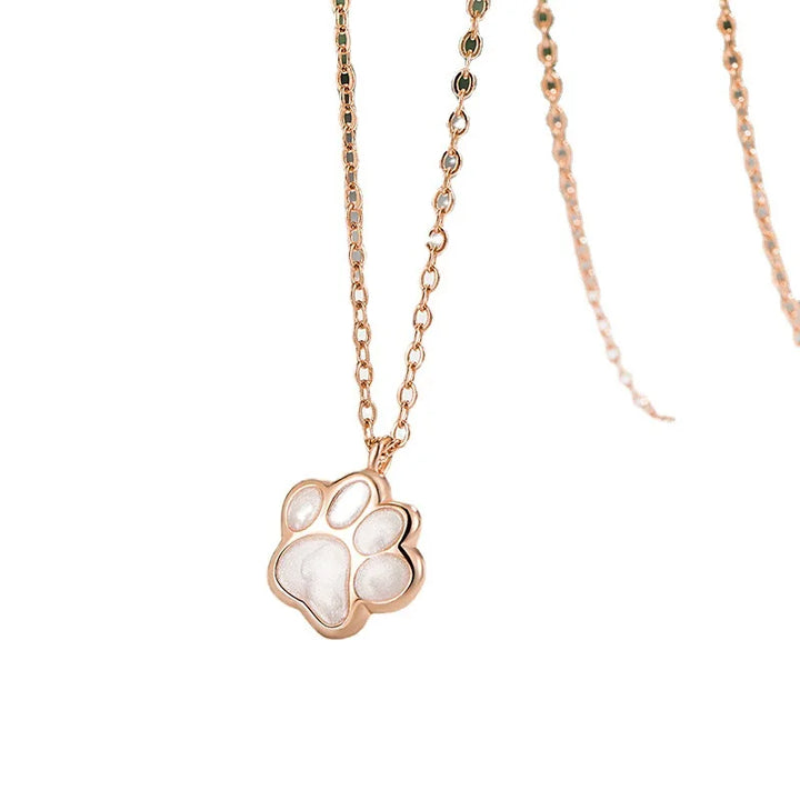 Necklace with Paw Charm 4