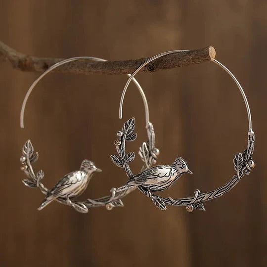 Hallie - Vintage bird earrings with timeless charm